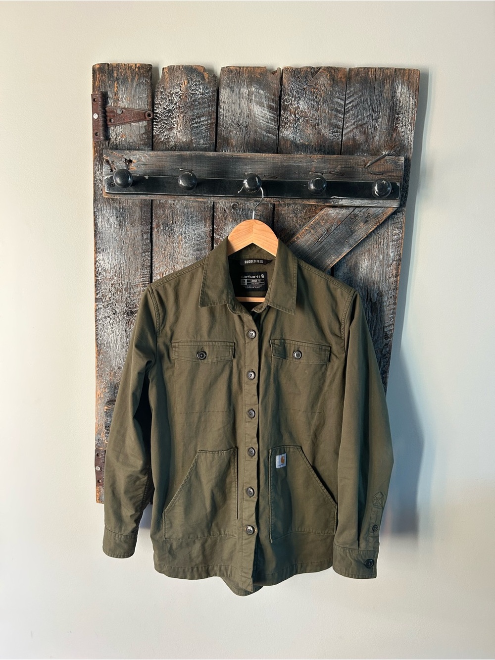 Women's Carhartt Olive Green Work Jacket - Lightweight Coat